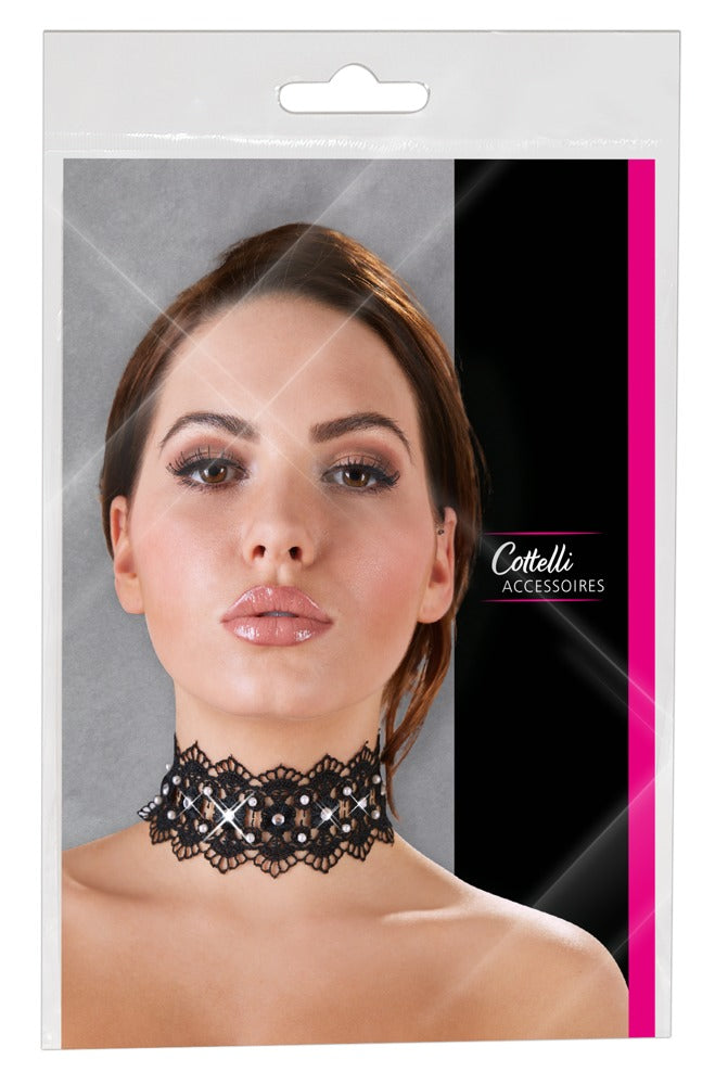 Choker Bordado con Strass Cottelli Accessoires