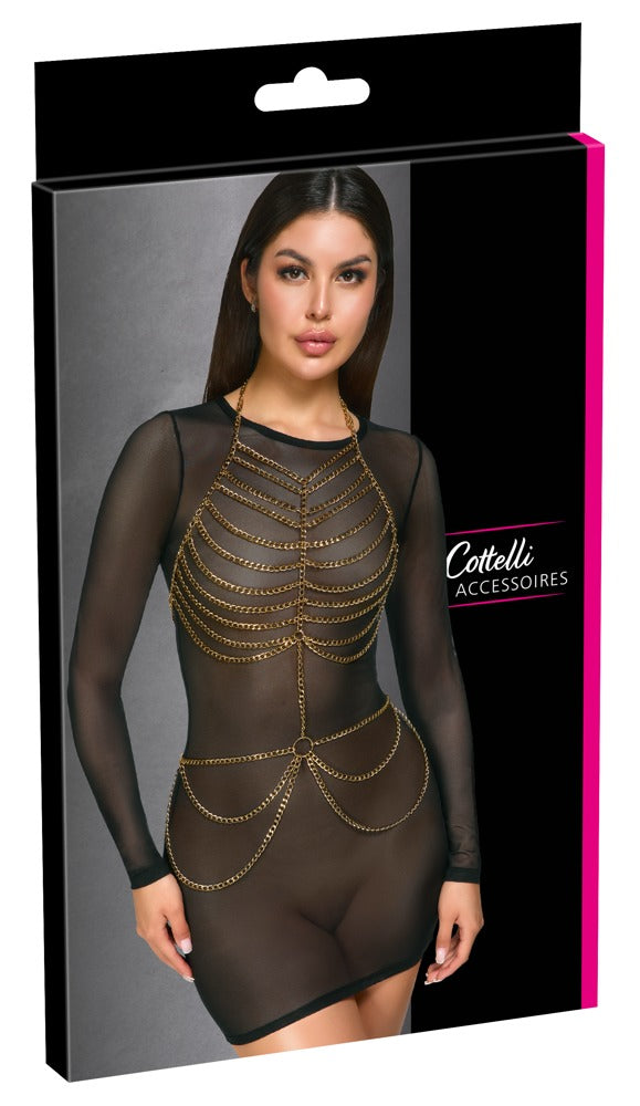 Body Chain Gold Cottelli Accessoires - Joya Corporal Ajustable