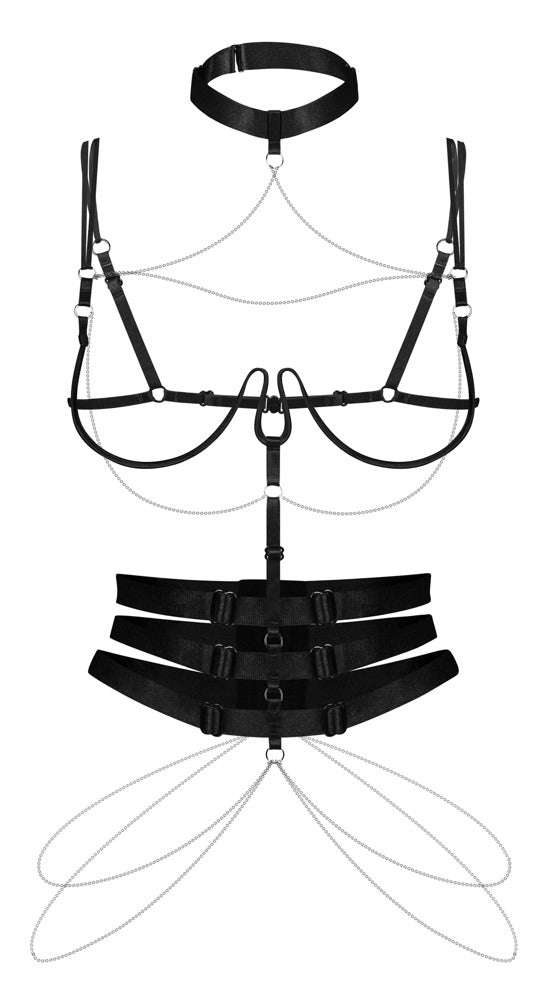 Harness Premisis Obsessive - Arnés Negro Regulable S-L