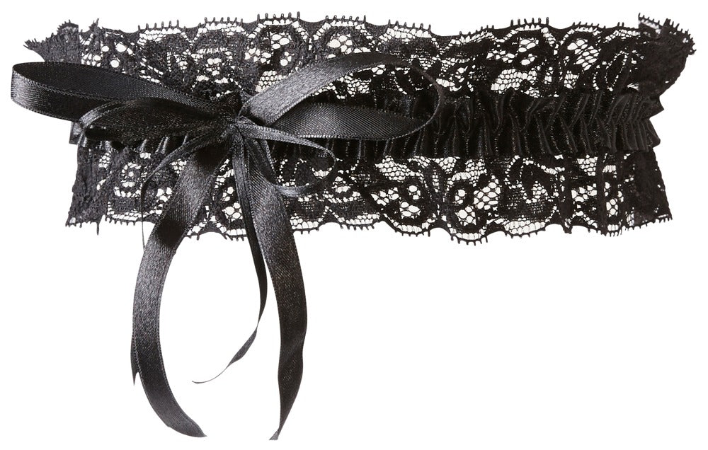 Garter Black Cottelli Accessoires - Liguero de Satén Negro