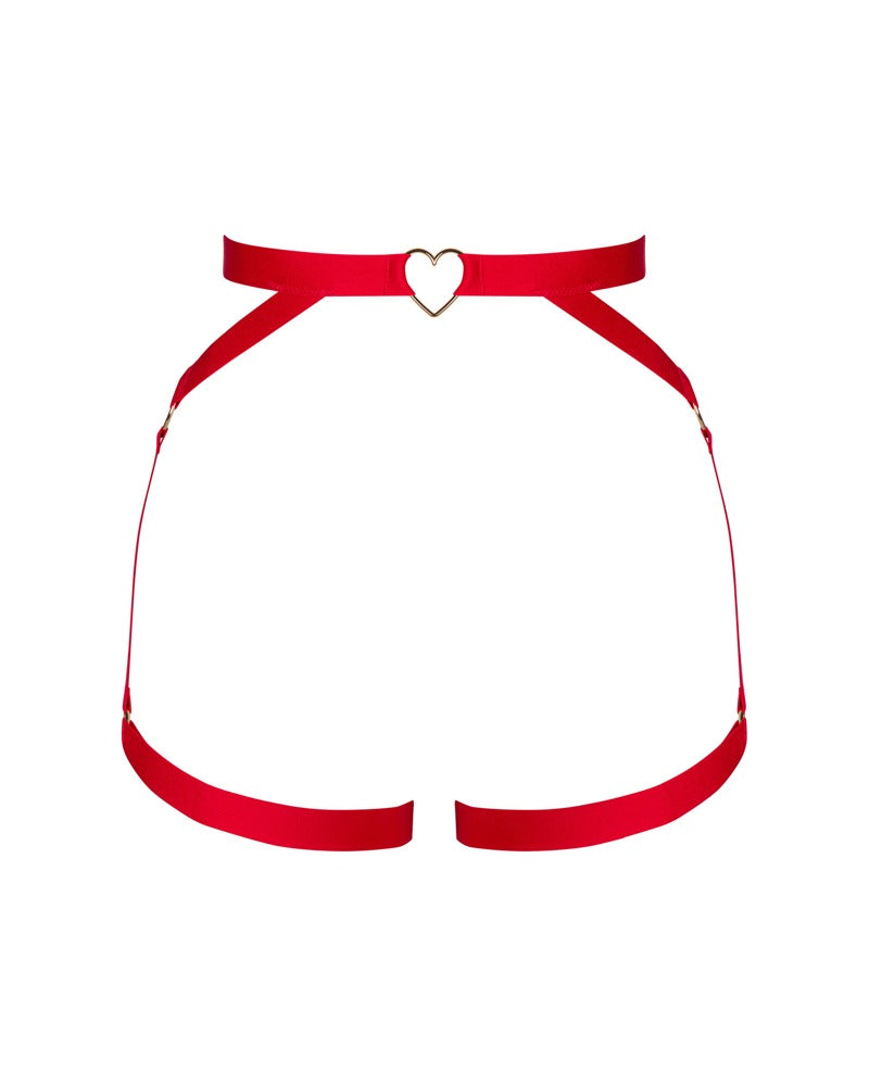 OBS Harness XL/2XL Rojo - Arnés Elianes con Detalles Dorados