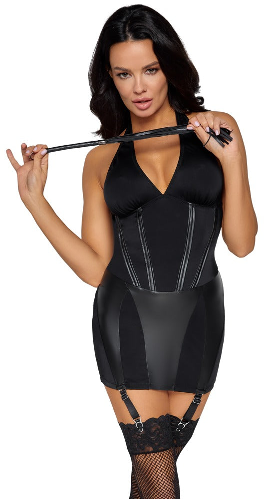 Disfraz Dominatrix Cottelli Costumes - Vestido Corto con Látigo