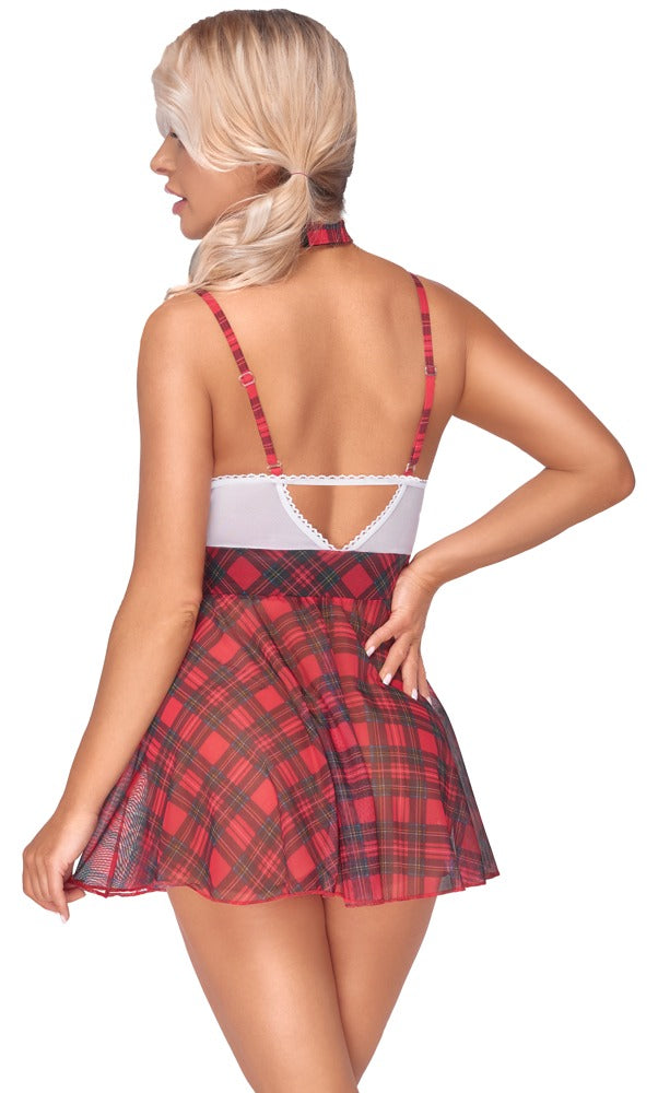 Disfraz Escolar Cuadros Cottelli Costumes - Vestido Plaid Sexy M
