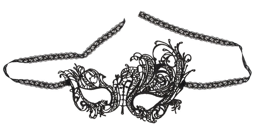 Mask Embroidery Cottelli Accessoires - Antifaz de Encaje Bordado