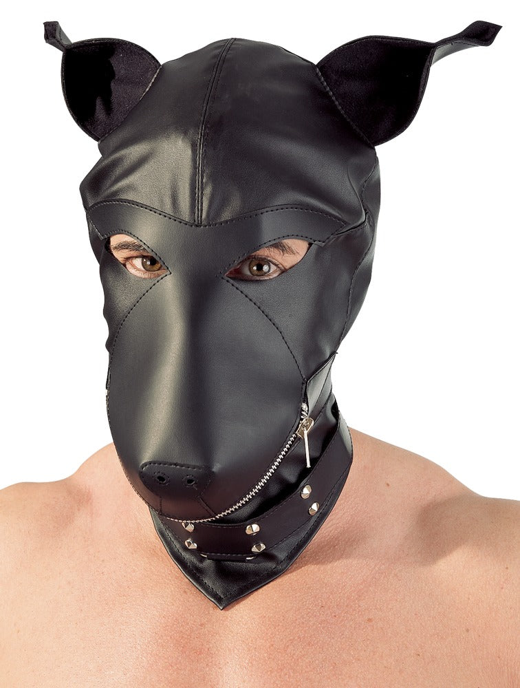Máscara de Perro en Imitación de Piel - Fetish Collection