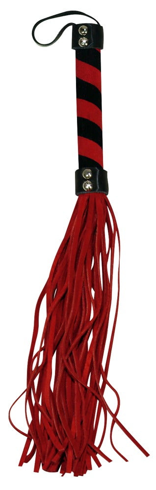 Red Flogger Bad Kitty - Fusta de Piel con Mango Bicolor