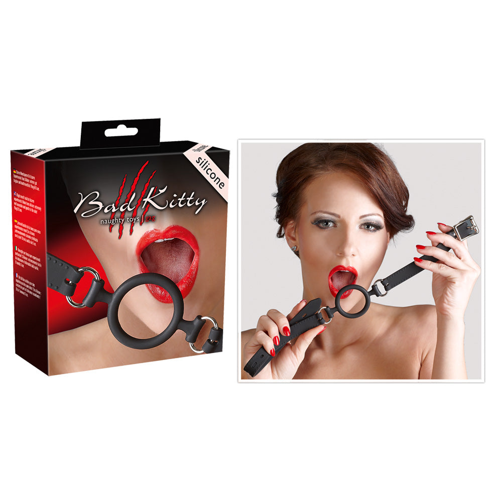 Mordaza de Silicona Bad Kitty - Anillo Ajustable