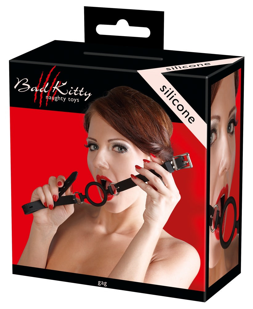 Mordaza de Silicona Bad Kitty - Anillo Ajustable