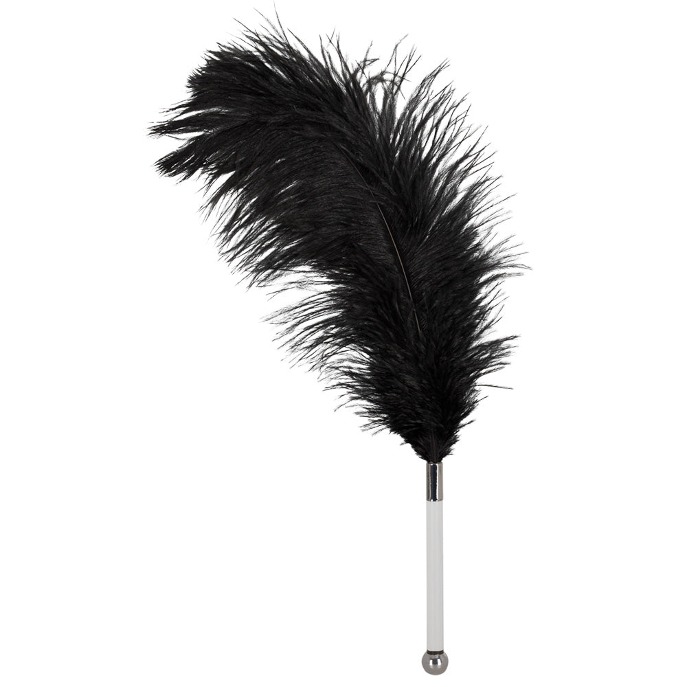 Pluma Negra Acrílica Bad Kitty - 13 cm