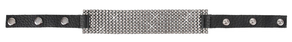 Rhinestone Choker Bad Kitty - Collar de Pedrería Ajustable
