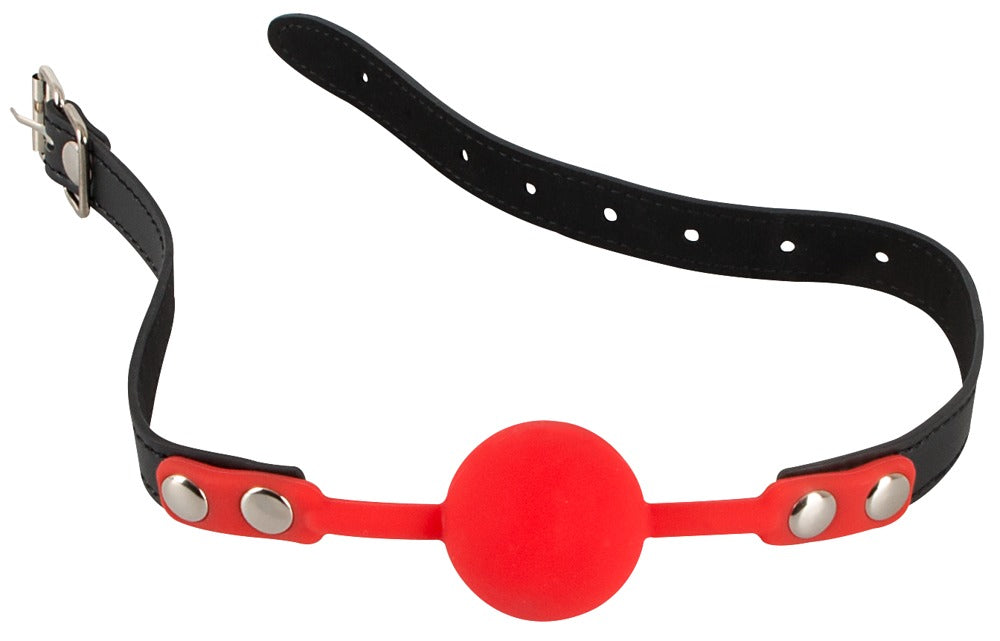 Red Gag Silicone Bad Kitty - Mordaza Ajustable con Correa