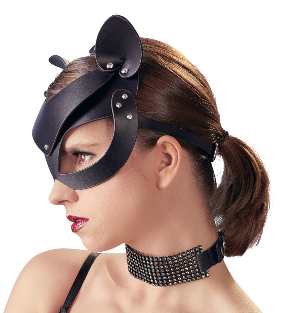 Bad Kitty Cat Mask Rhinestones - Máscara de Gato con Strass