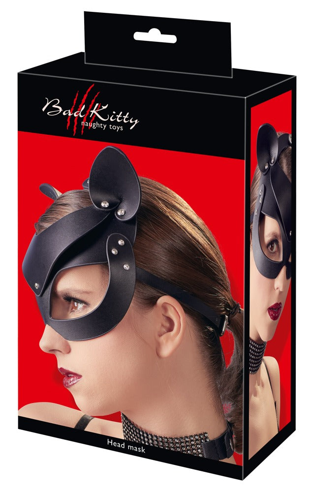 Bad Kitty Cat Mask Rhinestones - Máscara de Gato con Strass