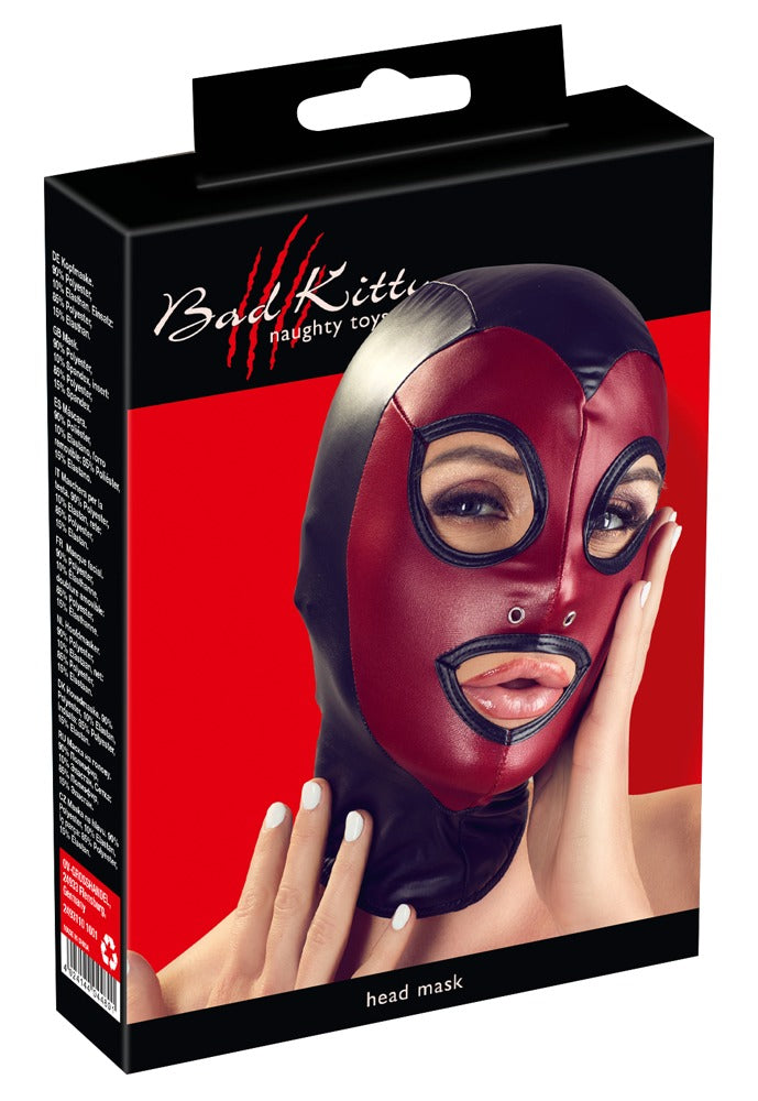 Bad Kitty Head Mask - Máscara Elástica Fetichista
