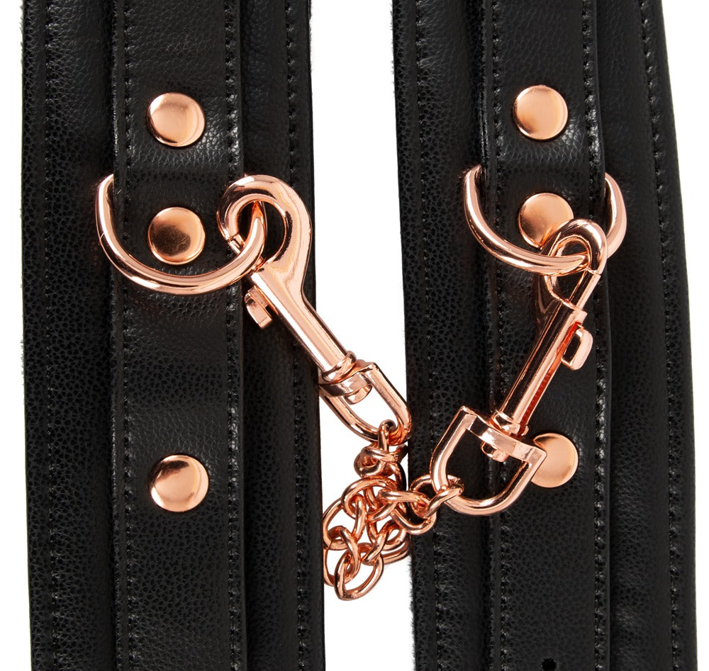 Bad Kitty Cuffs Black - Esposas de Bondage con Cadena Ajustables
