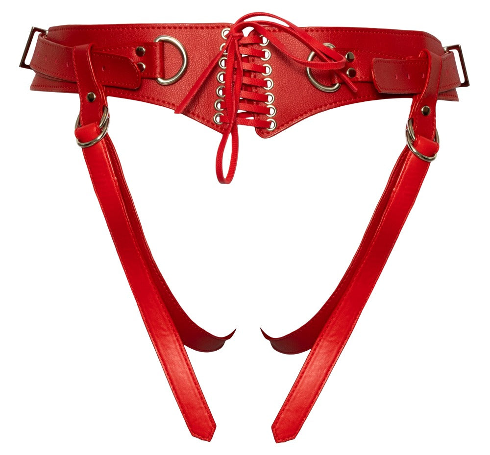 Bad Kitty Strap On Rojo Ajustable S-L - Arnés Premium