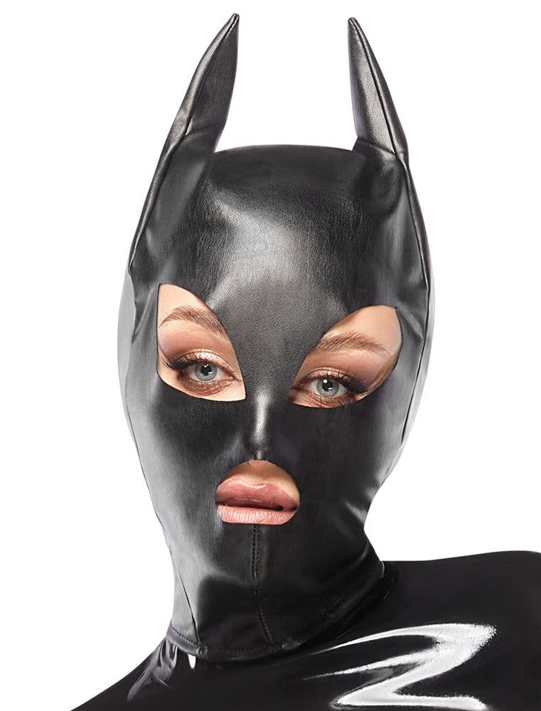 Head Mask Bad Kitty - Máscara de Piel Sintética con Orejas