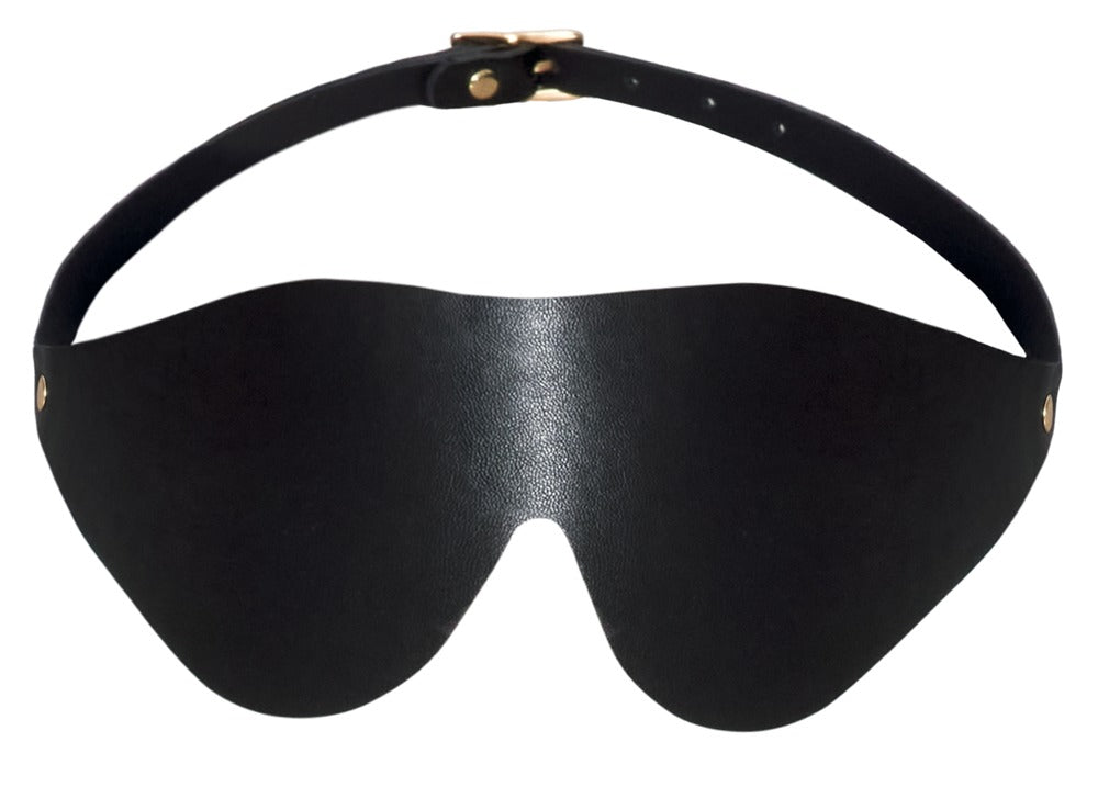 Bad Kitty Bondage Set Gold - Conjunto de 5 piezas en cuero negro