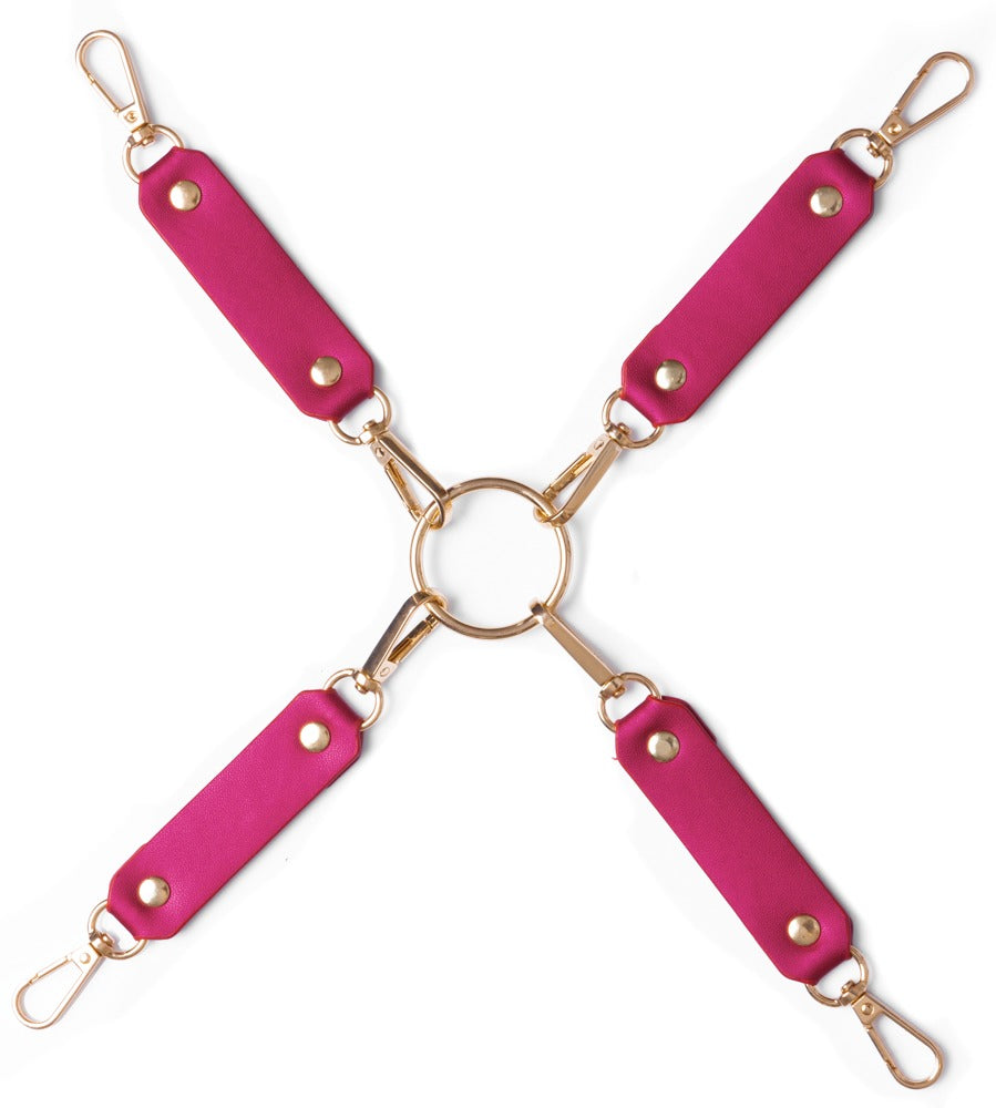 BK Bondage Set Gems - Conjunto de 6 Piezas Rosa Nacarado