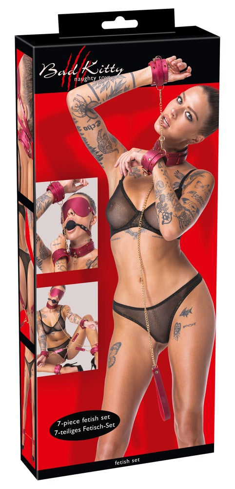 BK Bondage Set Gems - Conjunto de 6 Piezas Rosa Nacarado