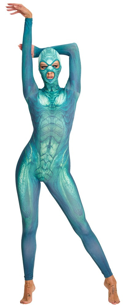 Beasty Cocks Jumpsuit Verde Reptil - Mono Fantasía S/M