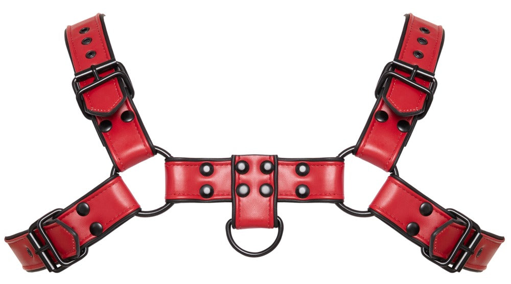 Arnés de Pecho Svenjoyment Rojo Piel Sintética S-XL
