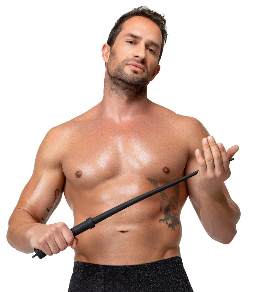 Bad Kitty Whip Silicone - Fusta de Silicona Negra