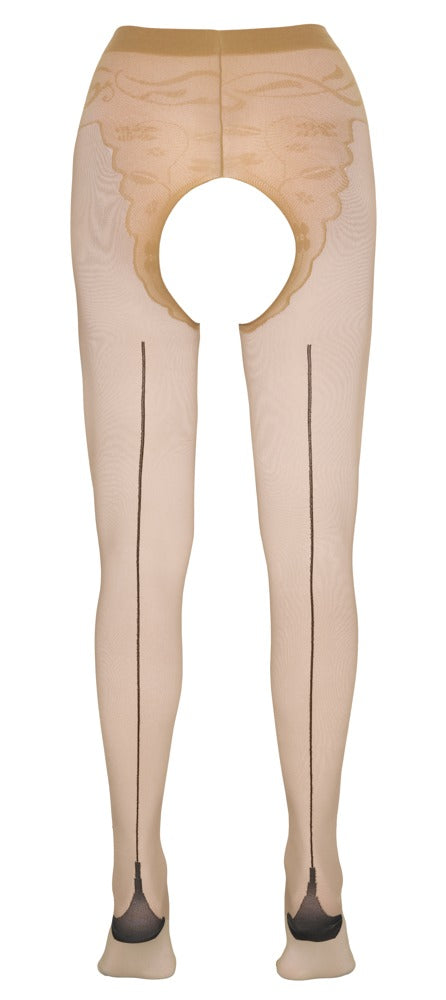 Tights 2 Cottelli Legwear - Medias con String Abierto
