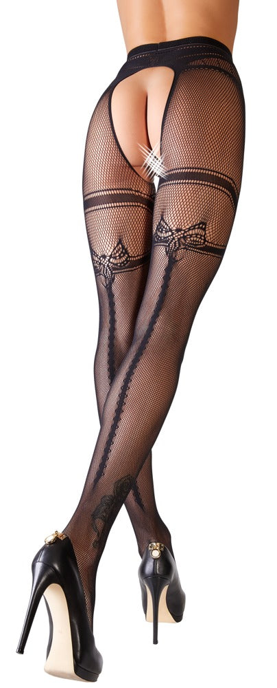 Medias de Rejilla sin Entrepierna Cottelli Legwear S/M