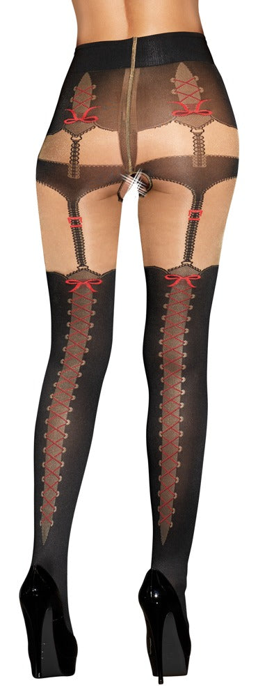 Cottelli Legwear Tights with a Pattern 3 - Medias Elegantes con Diseño