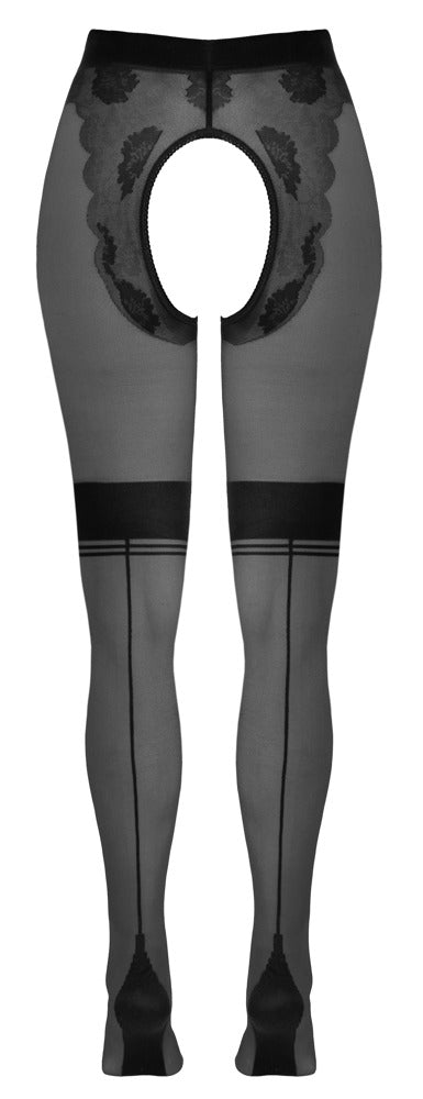 Medias sin entrepierna Cottelli Legwear - Diseño elegante con encaje