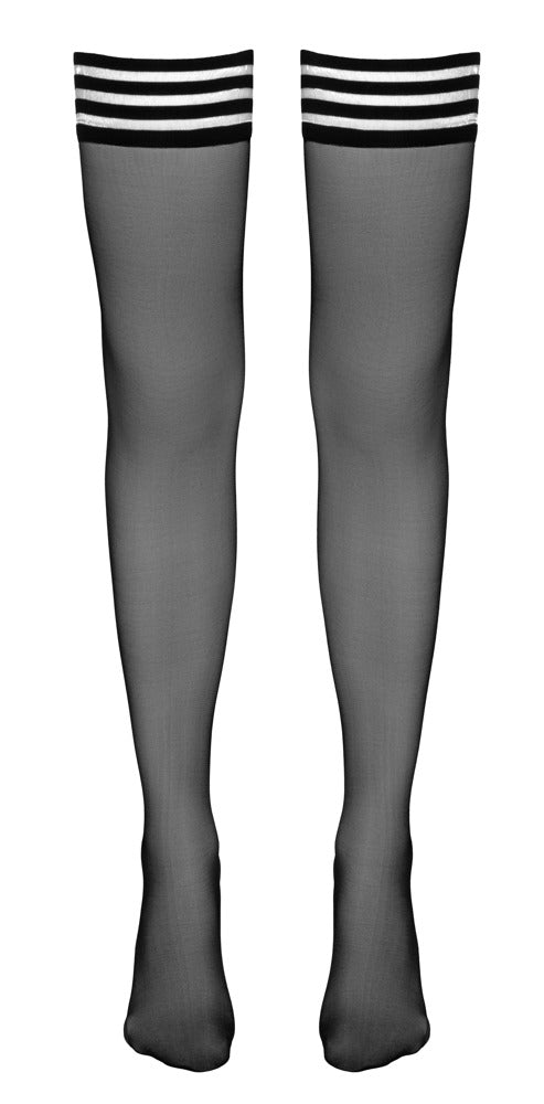 Hold-up Stockings Black 1 - Medias de Sujeción Cottelli Legwear