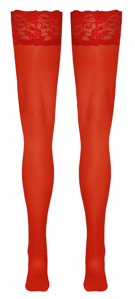 Hold-ups Red 2 Cottelli Legwear - Medias de Sujeción con Encaje