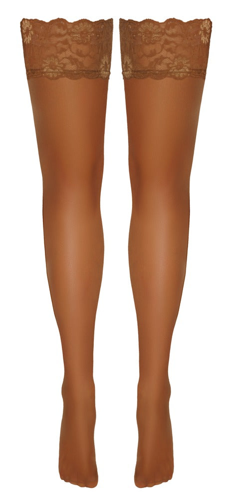 Hold-ups Skin 5 Cottelli Legwear - Medias de Encaje 20 Den