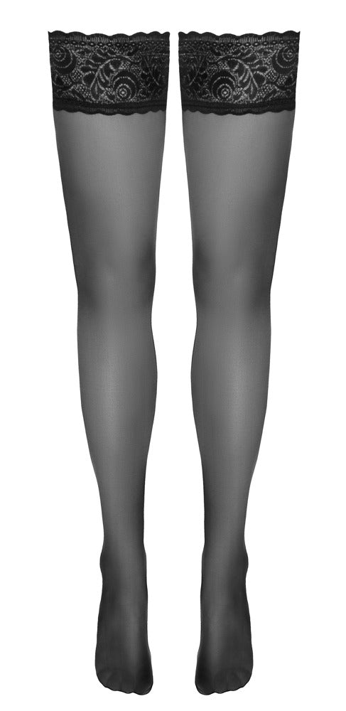 Hold-ups Black 5 Cottelli Legwear - Medias de Encaje Elegante
