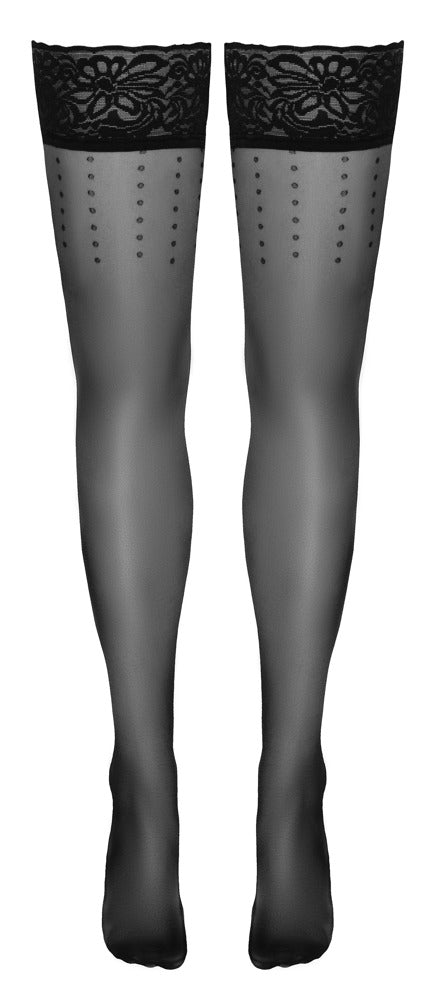 Hold-Ups Dot 5 - Medias Altas Cottelli Legwear con Lunares