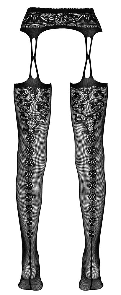 Medias con Tirantes Cottelli Legwear - Diseño Seductor L/XL