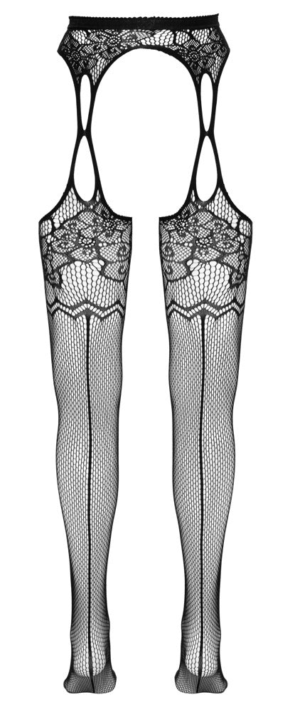 Medias de Tirantes Cottelli Legwear - Diseño Floral S-L