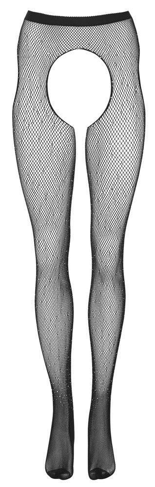 Sex Tights S-L Cottelli Legwear - Mallas de Malla con Purpurina