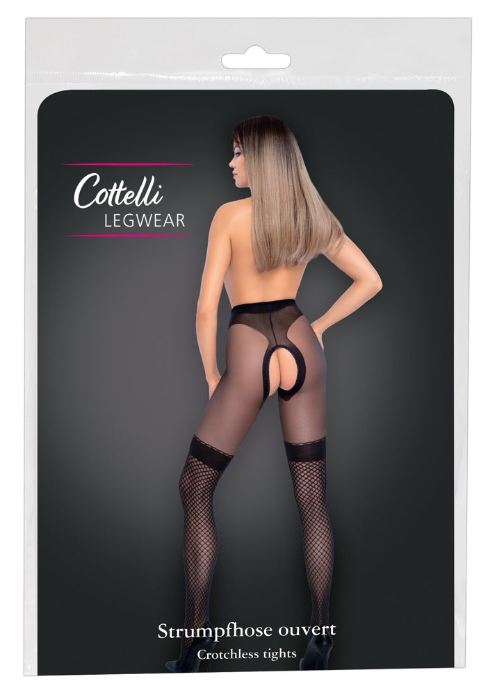 Pantyhose Overknee 2 Cottelli Legwear - Medias con Apertura