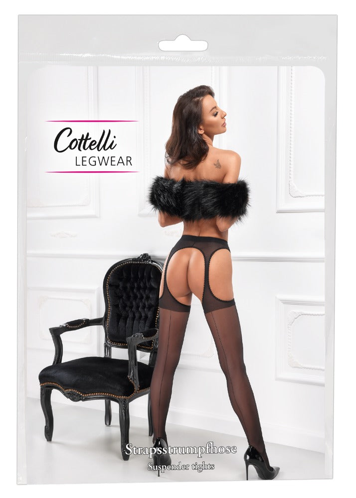 Suspender Stockings Black 4 - Medias con Liguero Integrado Cottelli