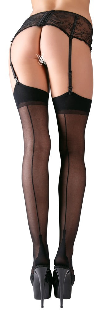 Medias con Costura Negras Cottelli Legwear - 15 den