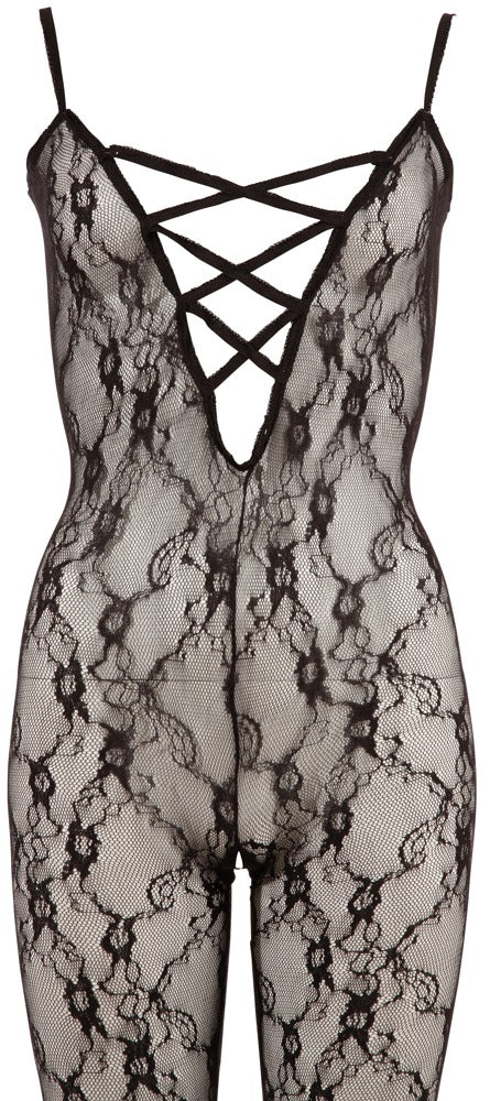 Catsuit Negro XXL-XXXL No:Xqse - Body Entero de Encaje