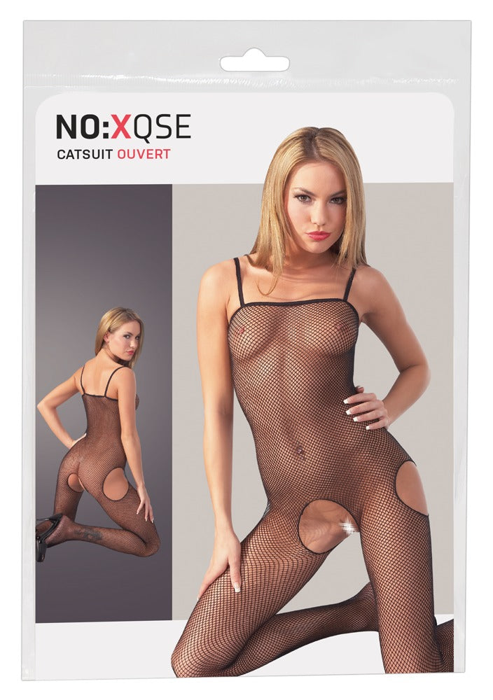 Net Catsuit S/M No:Xqse - Body de Red con Pies