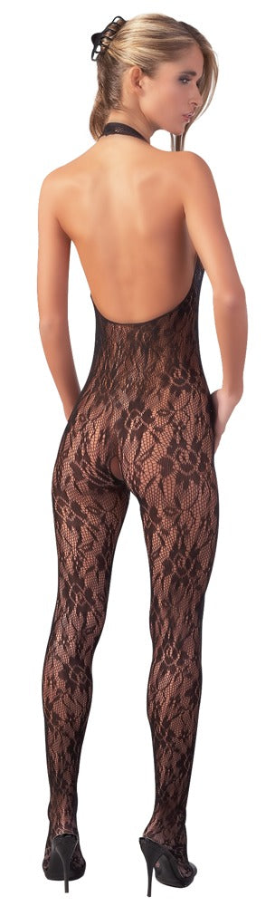 Catsuit con Perlas No:Xqse - Malla Negra S/M