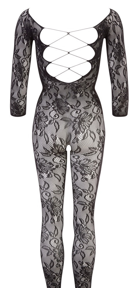 Catsuit S-L No:Xqse - Body Entero en Encaje con Manga 3/4