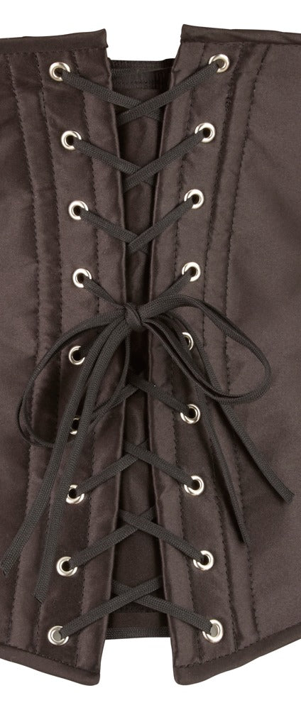 Corset Underbust 3XL Cottelli Curves Negro Satén