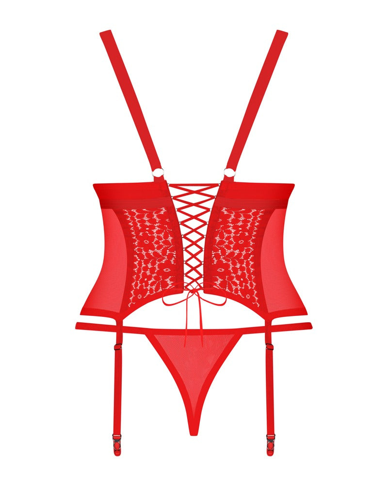 Corsage Rojo Blossmina 4XL/5XL - Obsessive