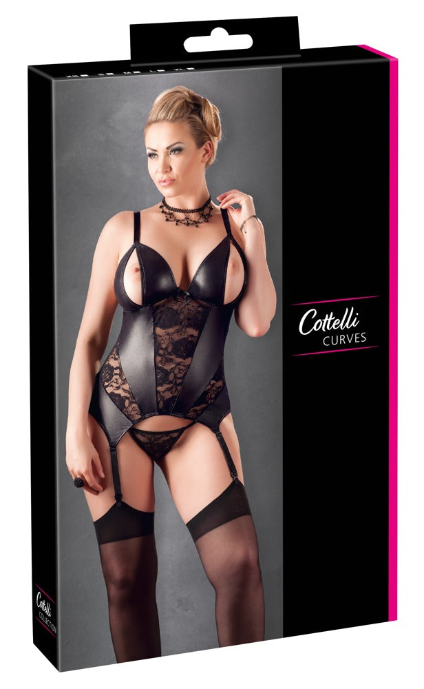 Cami Suspender Open Cottelli Curves Talla 4XL - Conjunto Seductor