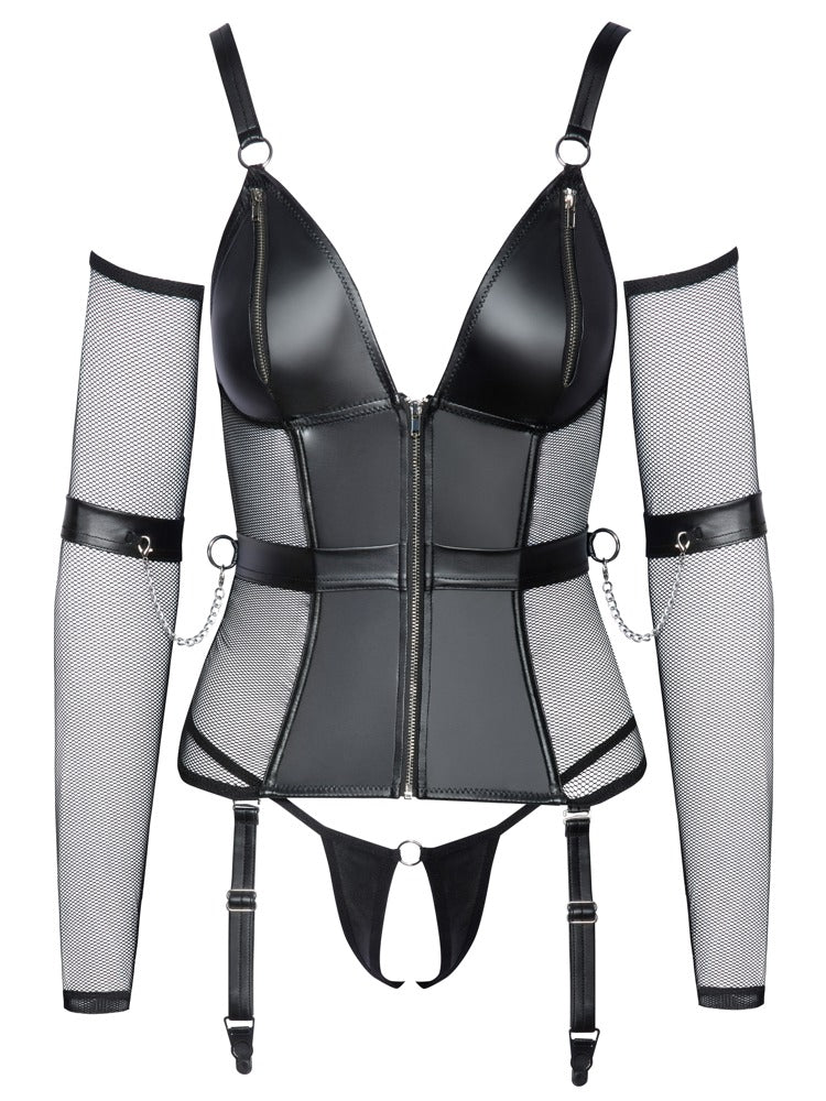 Bondage Basque M Cottelli - Conjunto de Lencería con Accesorios